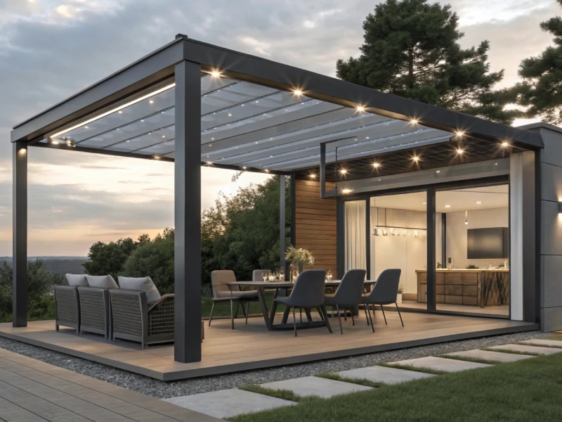 פרגולה חשמלית מתקפלת